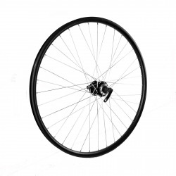 Roata spate 29 Fivestars disc, negru, butuc negru cu rulment si QR