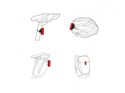 Set lumini bicicleta Far + Stop RAVEMEN LS10