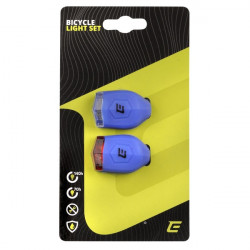 Set lumini bicicleta fata si spate EXTEND Froggies (Silicon) – Albastru
