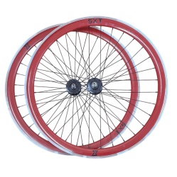 Set Roti Single Speed/Fixie SXT 700-32H 40 mm Rosu