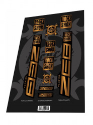 Set stickere adezive furca ROCKSHOX Zeb Select Plus 2022 Gold