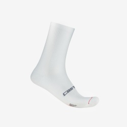 Sosete Castelli Espresso 18, unisex, alb, XXL, 44-47