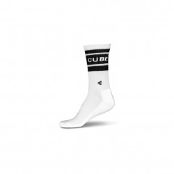 Sosete CUBE Socks After Race High Cut Alb Negru