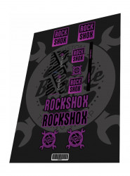 Stickere adezive amortizor ROCKSHOX Deluxe Select Plus Grey Purple 2020