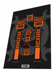 Stickere adezive furca ROCKSHOX Judy Orange 2023