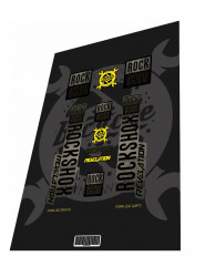 Stickere adezive furca ROCKSHOX Revelation Craw Nature Yellow Black 2019