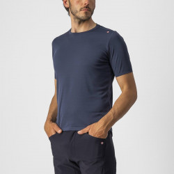 Tricou casual Castelli Tech 2 Tee Bleumarin