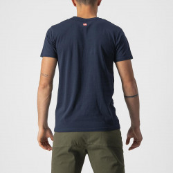 Tricou casual Castelli Ventaglio Tee Bleumarin/Rosu - Img 2