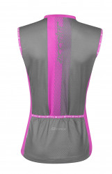 Tricou ciclism fara maneci Force F Acceler gri/roz - Img 2