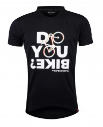 Tricou ciclism Force Bike negru - Img 1