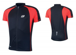 Tricou ciclism Force T10 negru/rosu