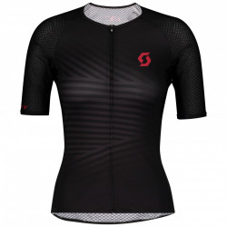 Tricou ciclism maneca scurta SCOTT RC Premium Black Lollipop Pink Dama