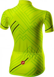 Tricou cu maneca scurta Castelli Campioncino de copii Galben Fluo - Img 2