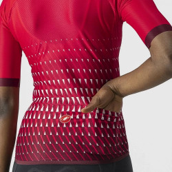 Tricou cu maneca scurta Castelli Climbers 2.0 W de dama Rosu/Visiniu