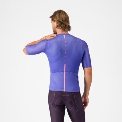 Tricou cu maneca scurta Castelli Drittone Logo, pentru barbati, violet/roz giro XL - Img 2