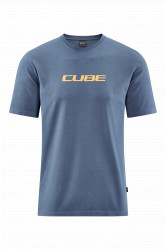 Tricou CUBE Organic T-Shirt Mountains Dark Blue