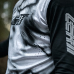 Tricou Leatt MTB Gravity 8.0 Heatmap White M - Img 3
