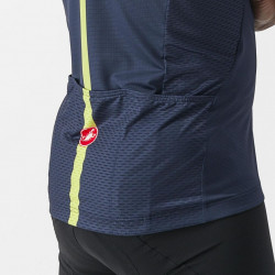 Tricou maneca scurta Castelli Sezione Bleumarin-Alb-Rosu