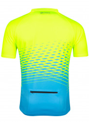 Tricou maneca scurta Force MTB Angle albastru/fluo - Img 2