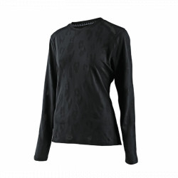 Tricou Tehnic Troy Lee Designs Women Lilium Ls Jacquard Black