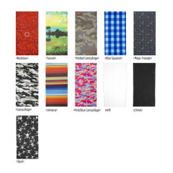 Bandana M-WAVE Albastru/Rosu Squared - Img 3