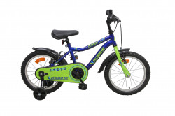Bicicleta copii Robike Racer 16 Albastru/Verde