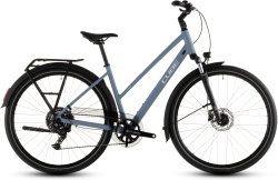 BICICLETA CUBE TOURING ONE TRAPEZE BLUEBIRD GREY