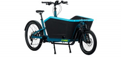 Bicicleta Electrica CUBE Cargo Sport Hybrid 500 Blue'n'Lime