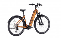 Bicicleta Electrica CUBE NURIDE HYBRID EXC 625 ALLROAD EASY ENTRY Caramel Black