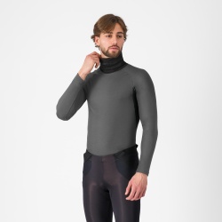 Bluza de corp cu guler Castelli Flanders Neck Warm Gri M - Img 1
