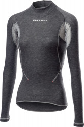 Bluza de corp cu maneca lunga Castelli Flanders 2W Warm de dama Gri - Img 1