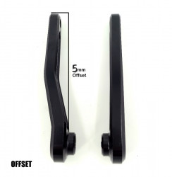 Brat Aluminiu Dreapta ISIS SAMOX 170 mm Negru Offset 5 mm Bosch/Brose - Img 2