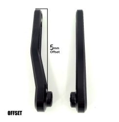 Brat Aluminiu Dreapta ISIS SAMOX 170 mm Negru Offset 5 mm Bosch/Brose - Img 4