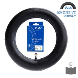 Camera trotineta electrica 10x2,125 (50-156) Valva curbata 90 grade
