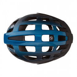 Casca bicicleta LAZER Compact DLX + NET + LED Blue Black One Size