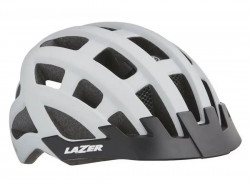 Casca bicicleta LAZER Compact DLX NET+LED White One Size