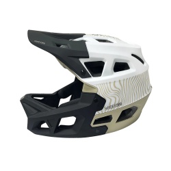 Casca full-face Integra Sport white - Military Green M (55-58 cm) - Img 2