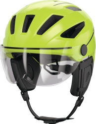 CASCA PENTRU BICICLETA ABUS PEDELEC 2.0 ACE CU LUMINA SPATE, HUSA PLOAIE SI VIZIERA FATA