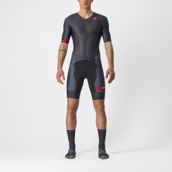 Costum de triatlon cu maneca scurta Castelli Free Sanremo SS, Negru, XS