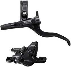 Frana disc hidraulica SHIMANO BL-MT401 + BR-MT410 J-Kit 1000 mm Fata Maneta Negru