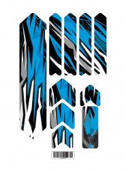 Kit stickere adezive protectie cadru Speed Freak Basic Kit V2 Blue