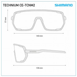 Ochelari ciclism SHIMANO Technium CE-TCNM2RD Matte black Ridescape