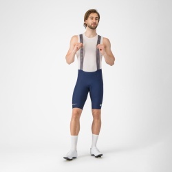 Pantaloni scurti cu bretele Castelli Espresso 2, pentru barbati, albastru belgian M