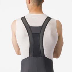 Pantaloni scurti cu bretele Castelli Espresso, Gri Inchis, L - Img 3