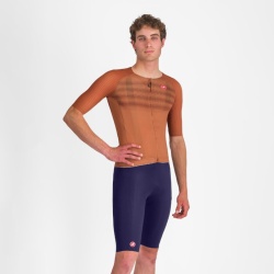 Pantaloni scurti cu bretele Castelli Free Aero Race S, pentru barbati, albastru belgian, XXL