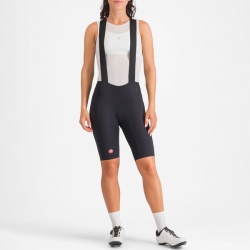 Pantaloni scurti cu bretele Castelli Free Aero Race S W, pentru femei, negru, XS
