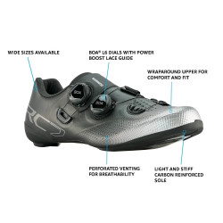 Pantofi ciclism SHIMANO Road SH-RC702 ADN S-PHYRE Negru