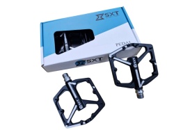 Pedale Aluminiu SXT ALNC- 1080 Negru 3 Rulmenti 112x100x19mm - Img 4