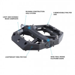 Pedale cu platforma SHIMANO PD-GR400 Negru