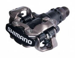 Pedale SHIMANO PD-M520L SPD fara catadioptrii + placute SM-SH51 negru
